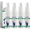 KEORHEZ 4x100ml Spray Piedi Antiodore Spray Piedi Per Alleviare Le Infezioni Ai Piedi Ed Eliminare L'odore Dei Piedi, Adatto Sia Per Uomini Che Per Donne