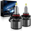 SHINYY Lampadine HB4 9006 LED 360°, 2024 Nuovo 25000LM Alta Potente 6500K Bianco Freddo 360 Gradi Lampade LED HB4 per Fari Auto Anabbaglianti/Abbaglianti/Fendinebbia, Plug & Play, Pack da 2
