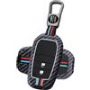 ATFIGII Custodia per chiave auto compatibile con Toyota Yaris GR Corolla Cross Yaris Hybrid Hilux CHR 2020-2024 Custodia in metallo per chiave auto Protezione Portachiavi 2 tasti C Grigio