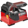 Einhell Levigatrice a nastro con piastra TE-US 400 | 400 W | Nastro abrasivo 100 x 914 mm fino a 348 m/min | Disco abrasivo Ø 150 mm fino a 1800 giri/min | Accessori inclusi
