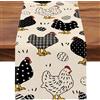 Runner Da Tavola A Scacchiera Bianco E Nero - Tema Corsa 30,5x274 Cm Per Feste E Matrimoni