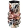 DRW Vaso da tavolo in ceramica blu, rosso e marrone 30x14x14 cm