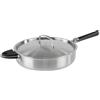 Kamberg - Casseruola in acciaio inox 24 cm manico rimovibile - Acciaio inossidabile 18/10 Triply - Tutti i fornelli inclusi induzione e forno