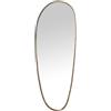 DRW Specchio da parete con forma irregolare in metallo dorato 170x61,5x3 cm
