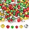 Augshy 240 campane colorate per fai da te, 4 colori, Jingle Bells 8, 10, 12 mm, piccole campane per Natale, casa, animali domestici