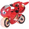 Ricky Zoom Lightning Rescue, grande Ricky Zoom Action Figure Moto Giocattoli Bambini Giocattolo Moto con Luci per Ragazzi e Ragazze dai 3 Anni in su, T20121EN, Rosso