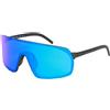 Out Of - Rams Adapta, occhiali da sole sportivi con lenti Zeiss, made in Italy (Blue lens - black logo, M)