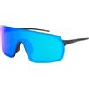 Out Of - Rams, occhiali da sole sportivi con lenti Zeiss, made in Italy (Blue lens - black logo, S)