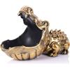 oliruim Ciotola a forma di coccodrillo, con statua di animale divertente, per ingresso, decorazione per ufficio, porta caramelle a forma di bocca grande, per casa, soggiorno, contenitore portaoggetti