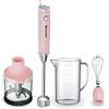 Müller Koch MK-6035 Frullatore a Mano 400W - Frullatore Immersione con Velocità Variabile e LED, Lama in Acciaio Inox - Include Frullatore e Tritatutto 160 ml - Potente e Silenzioso