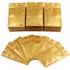 ericotry 100 Pezzi Mylar Foil Ziplock Bag Campione della autosigillante Fronte-Retro Color Flat Ziplock Bags Food Grade Storage sottovuoto Perfetto per Cosmetici tè 8.5 x 13 cm