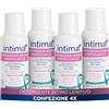 Intima+ | Detergente Intimo Lenitivo Ph 5.5 con Antibatterico, a Base di Camomilla, 4 x 250ml