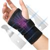 Beugo Tutore Polso Tunnel Carpale, Stabile Tutore Polso Destro con 2 larghe aste metalliche, Traspirante Polsiera Ortopedica per Palestra, Tennis, Lavoro al Computer, Unisex (Nero)