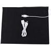 Fafeicy 1 Pezzo Tampone Riscaldante 5 V USB Lavabile Super Grande Panno Elettrico in Fibra di Carbonio Termoelemento Riscaldante 35 ℃ -50 ℃ per Collo, Schiena, Stomaco, Colonna Lombare, Nero