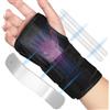 Beugo Tutore Polso Tunnel Carpale, Stabile Tutore Polso Destro con 3 Stecche Metallo, Traspirante Polsiera Ortopedica per Palestra, Tennis, Lavoro al Computer, Unisex (Nero)