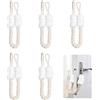 FloraVigo Protezione per fune da porta, 5 pezzi, corda di arresto per porta, fune multifunzionale, per porte, animali domestici e bambini, protezione per le dita, 60 cm