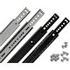 Neuhall - 1 paio di binari per cassetti, 27 mm (2 pezzi), lunghezza: 310 mm, in acciaio per cassetti, estraibili a sfera per cassetti, con set di viti