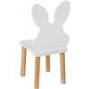 PlayPals Furniture Poltroncina in legno per bambini Sedia-seduta-sgabello per bambini, 60x 32x 32cm e altezza della seduta di 27 cm, per bambini di 3,4,5,6,7 anni.