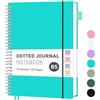 RETTACY Taccuino B5 con puntini, Bullet Dot Journal, blocco per appunti leggero, 70 fogli/140 pagine per scrivere, 100 g/mq, raccoglitore ad anelli in PVC, per donne, uomini, lavoro, ufficio, 19,3 x