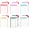 Sugeru 96 pezzi budget planner tedesco accessori A6, 6 colori budget fogli accessori, budget planner, organizer per denaro, carta di ricarica per raccoglitori ad anelli, fogli di spesa, tracker dei