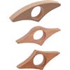 WUFKOP 3 Ferma-pagine in Legno Massello con Anello, Accessorio per Lettura per Bambini e Adulti, Regalo per Appassionati di Lettura