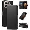 Yunubeyii Cover Libro per Xiaomi 15T Pro - [Blocco RFID] Luxury PU Leather Portafoglio Card Holder Magnetic Phone Custodia con Kickstand, Cover Protettiva Antiurto, Nero