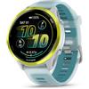 Garmin® Forerunner® 570, 47 mm, smartwatch GPS avanzato per corsa e triathlon, display AMOLED, funzioni di allenamento e recupero, amplificatore in alluminio giallo con banda bianca traslucida e