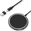 bayite Caricatore Wireless Magnetico, 15W Caricabatterie MogSafe Caricatore Senza Fili Portatile Rapida magnetico Caricabatterie compatibile con iPhone 17 16 15 14 13 12 serie,AirPods Pro 2/3,ecc (【Nero-01】)