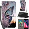 PHINIENLAND Cover per iPhone 7/8 / iPhone SE PU Pelle Custodia Flip Farfalla | Custodia in pelle PU, Chiusura magnetica, Supporto regolabile, Scomparti schede, Protezione totale per iPhone SE2 / SE3