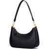 KKXIU Borsa a tracolla da donna carina Hobo borse e mini pochette ascellare borsa, nero, Small