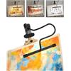 Lamptobe Lampada da Tavolo per Pittura,Lampada con Pinza a 3 Temperature Colore e 10 Livelli Luminosità,Luce per Lettura a Letto,7W Luce per Leggio Musicale a Pinza, Flessibile e con Alimentazione USB