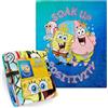 SPONGEBOB SQUAREPANTS Coperta Pile 150x130cm, Leggero Coperte Morbide per Divano e Letto, Accessori per Letto, Caldo Regalo Bambino