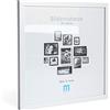 M MERCEO 30x30 cm (1 pz) in bianco, cornice minimalista e moderna per foto e immagini. Include protezione in vetro acrilico. Adatta per parete, formato verticale o orizzontale