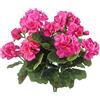CEWUDA 2 Pz Fiori Finti da Esterno Gerani Artificiali Rami Cespugli di Fiori di Seta Gerani Rosa Rossa Fiori Artificiali Resistente ai Raggi UV Piante per Vaso Interni Esterni Giardino Balcone Tavolo