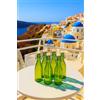 KWARE Bottiglie in vetro stile vintage KWARE da 1 litro con tappo a pressione - Ideali per uso domestico o commerciale - Riempire con acqua, vino, liquori, olio, birra, grappa o liquori (LIME)