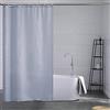 Furlinic Tende Doccia Anti-Muffa Tessuto in Poliestere Grigio Blu Tende Doccia Angolare Impermeabile Lavabile Tenda Vasca da Bagno con 8 Ganci Tenda Doccia 120x180cm.