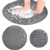 Aromaticaerope 2 Pezzi Tappeto Doccia Antiscivolo Rotondi, in Silicone, con Effetto Massaggiante, Favoriscono la Circolazione Sanguigna, Adatti per il Bagno e la Toilette (53 × 53 cm, 30 × 30 cm)