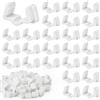 SelfTek 60 Ganci per Grondaia per Luci Natalizie, Supporto da 1,8-2,5 cm per Tetto, Ganci per Fissare Luci alla Grondaia, Clip per Luci da Esterno per Recinzioni, per Decorazioni Natalizie (Bianco)