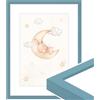WANDStyle cornice per la camera dei bambini, per i disegni, 20x25 cm, moderno cornice in legno blu chiaro, Made in Germany - H950