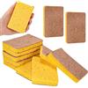 PHOGARY Spugna da cucina naturale biodegradabile Eco Spugna da cucina compostabile antigraffio in cellulosa sisal e cocco, confezione da 12 (Marrone)