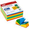 MP Blocco note con stecca 9 x 9 cm incl. Blocco di 400 fogli PEFC carta in 5 colori