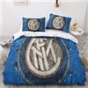 Set Lenzuola Letto Singolo A.C. Milan - 100% Cotone Con Federa - Ufficiale Rossonero