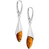 Copal Orecchini Donna In Argento Sterlina Con Pendenti Di Ambra Naturale Lunghi 45mm