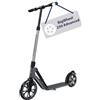 HUDORA BigWheel 230 Advanced Scooter - Monopattino stabile in alluminio fino a 120kg - Monopattino pieghevole silenzioso con cavalletto e campanello - Kick Scooter per bimbi/ragazzi e adulti - shadow