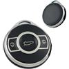 ATFIGII Custodia Chiave compatibile con Mercedes Smart #1 Brabus Smart #3 SMART Fortwo 1 Cover per chiave Guscio per la chiave Portachiavi TPU 3 Tasti Argento Nero