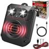 techextra Dissuasore per Martore Auto ad Ultrasuoni, Protezione Anti-Martore per Auto, Collegamento a Batteria Auto 12V, Batteria AA, USB, Protezione Anti-Martore Mobile Immediata con Luce Lampeggiante, per