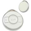 ATFIGII Custodia Chiave compatibile con Mercedes Smart #1 Brabus Smart #3 SMART Fortwo 1 Cover per chiave Guscio per la chiave Portachiavi TPU 3 Tasti Argento Bianco
