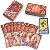 YIMINGOUFEI Tarocchi Rosso Vino, 78+2 Carte in PVC con Guida