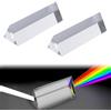 BNOYONERAS Prisma Triangolare in Vetro Ottico Cristallo 76x22x12mm per Spettro di Luce, Corso di Fisica e Fotografia - 2 Pezzi