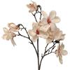 DRW Set 6 rami colore naturale con fiori artificiali in PU-Foam rosa 87x40x40 cm